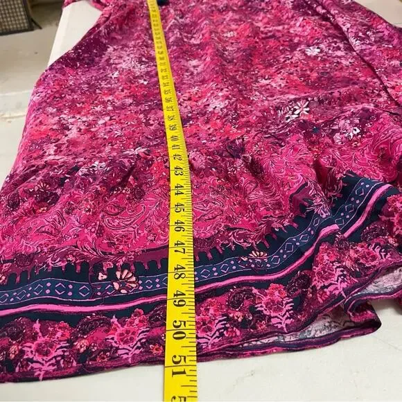 Frye & Co. Pink Peasant Western Maxi dress size XXL - Picture 11 of 11